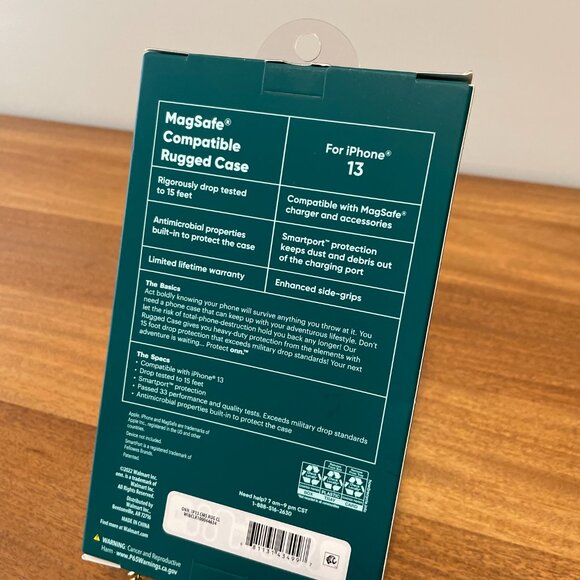 NIB, NEW Protect ONN. MagSafe Compatible Rugged Phone Case for iPhone 13 “Clear” - Picture 8 of 12